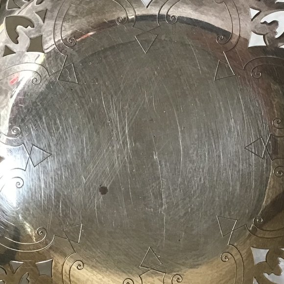 VTG Silver Plated Small Pedestal Dish, Footed Dish - Picture 7 of 9